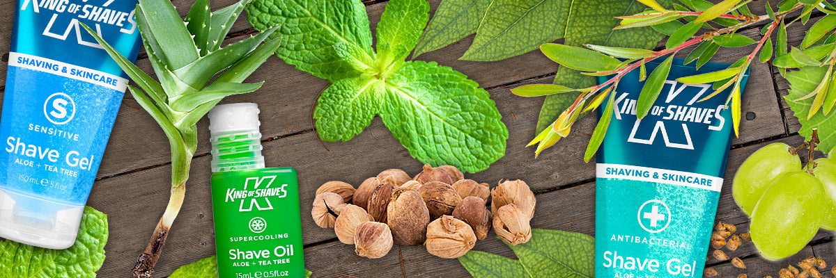 Natural ingredients in shaving & skincare