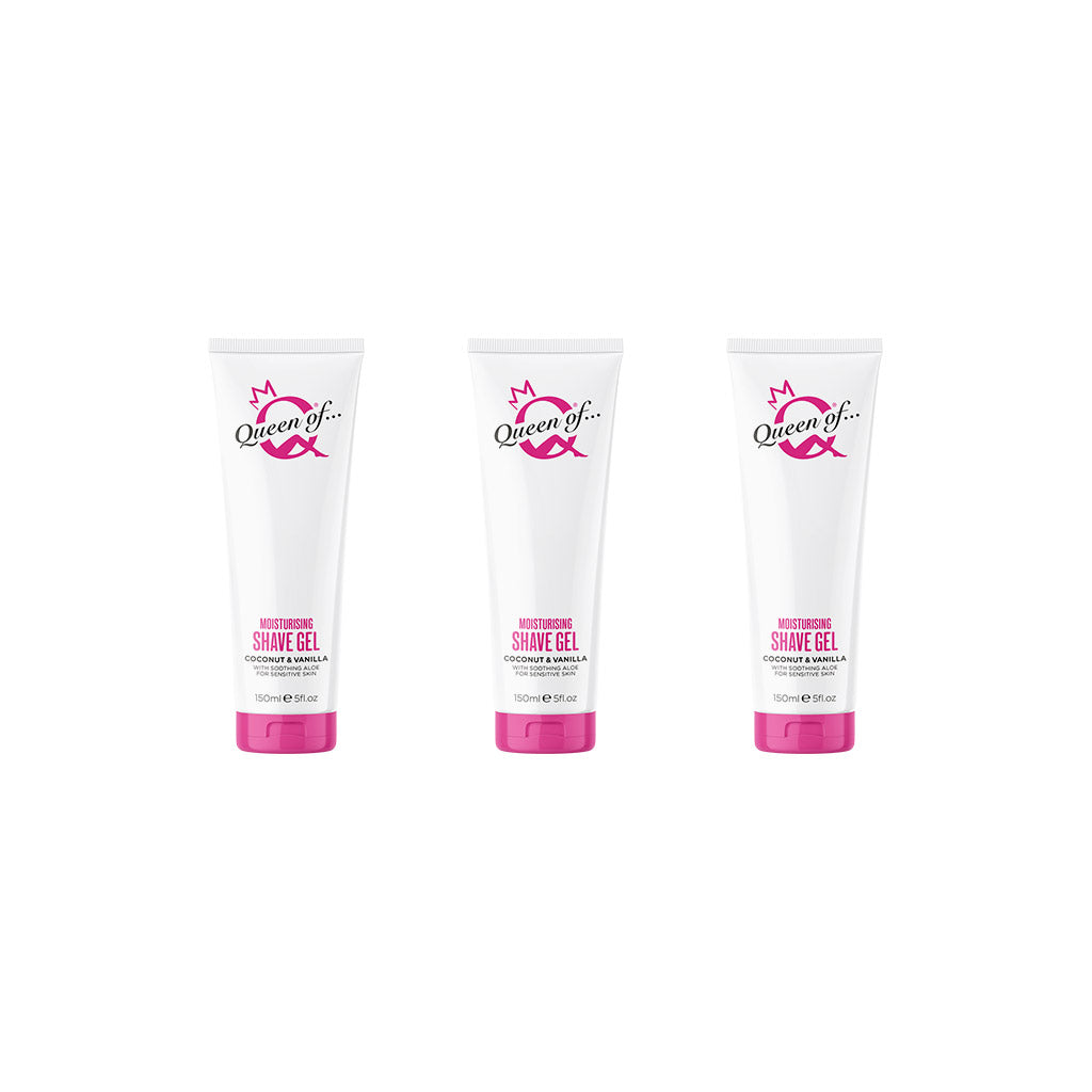 Moisturising Shave Gel Coconut & Vanilla for Women (150ml) x 3