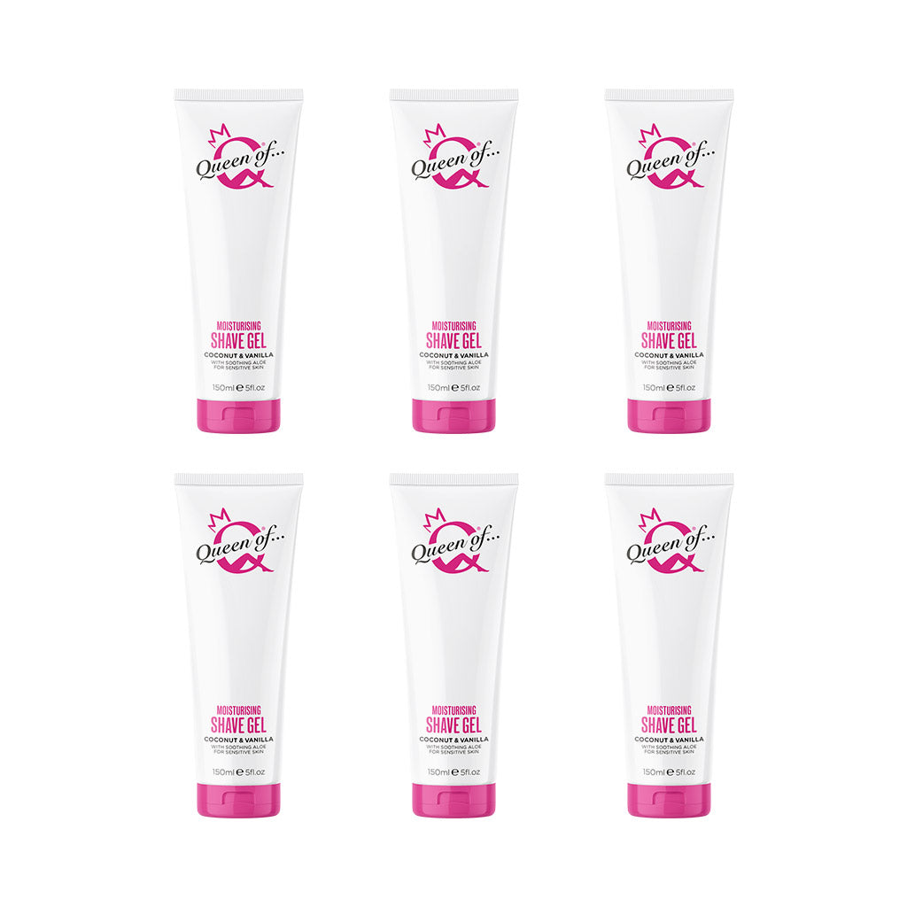 Moisturising Shave Gel Coconut & Vanilla for Women (150ml) x 6