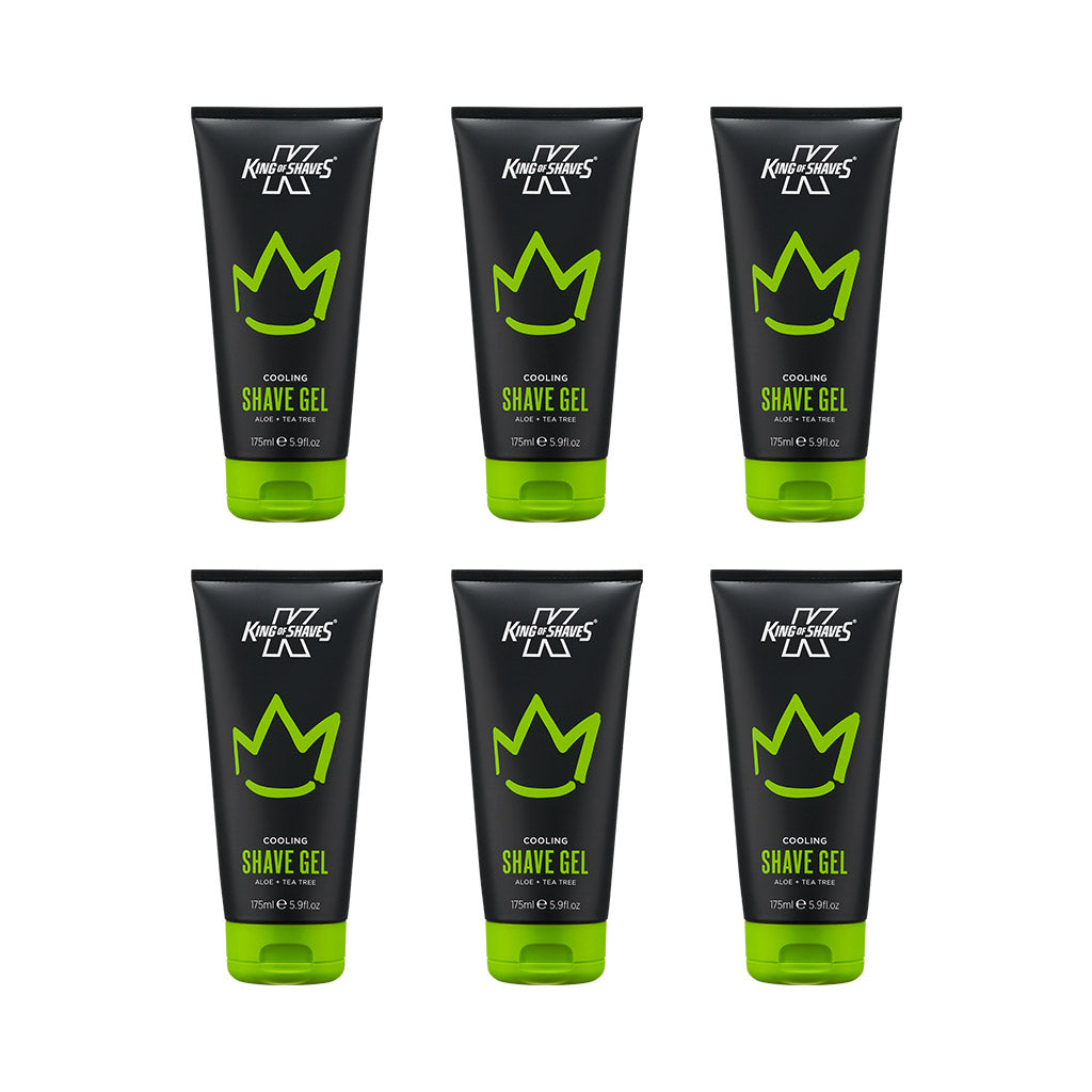 King of Shaves Cooling Shave Gel (175ml) x 6