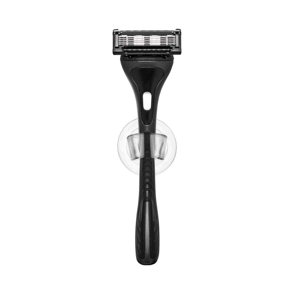 King of Shaves Razor Handle Wall Sucker and KOS-5 Blade Razor Handle