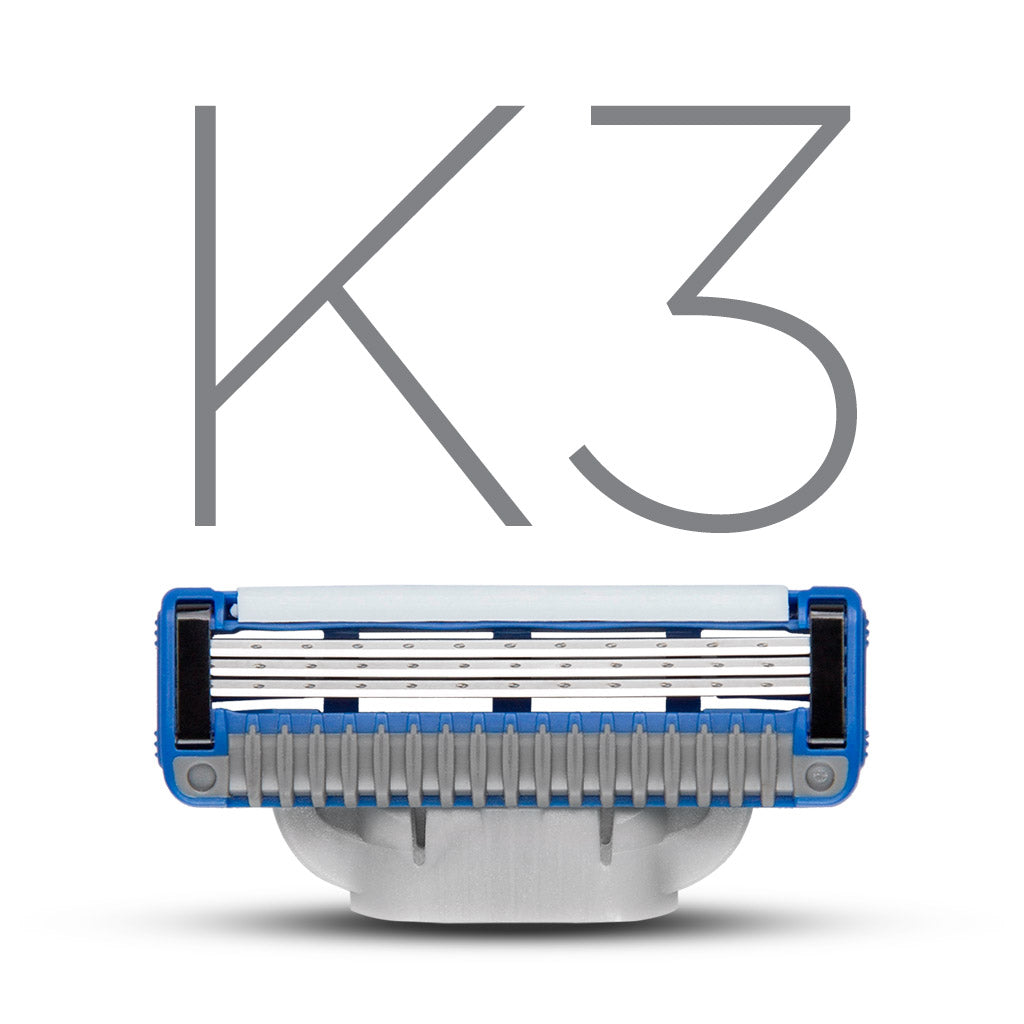 King of Shaves K3 Three Blade Cartridge Packs