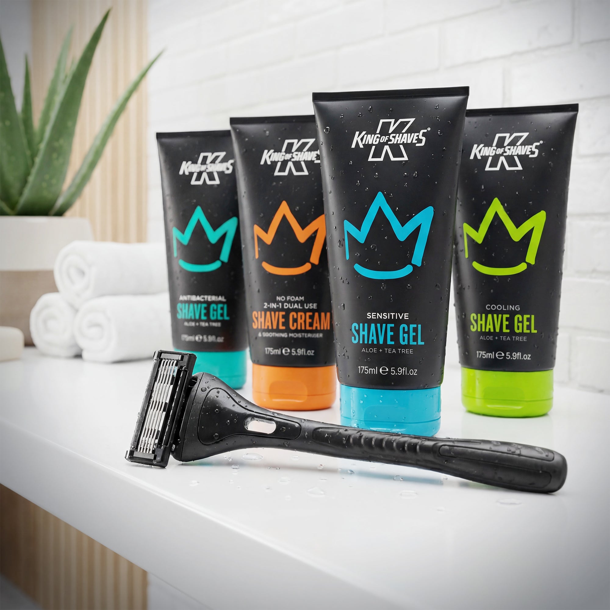 Shave Gels and 2-in-1 Shave Cream Mix Pack and AZR K5 Razor