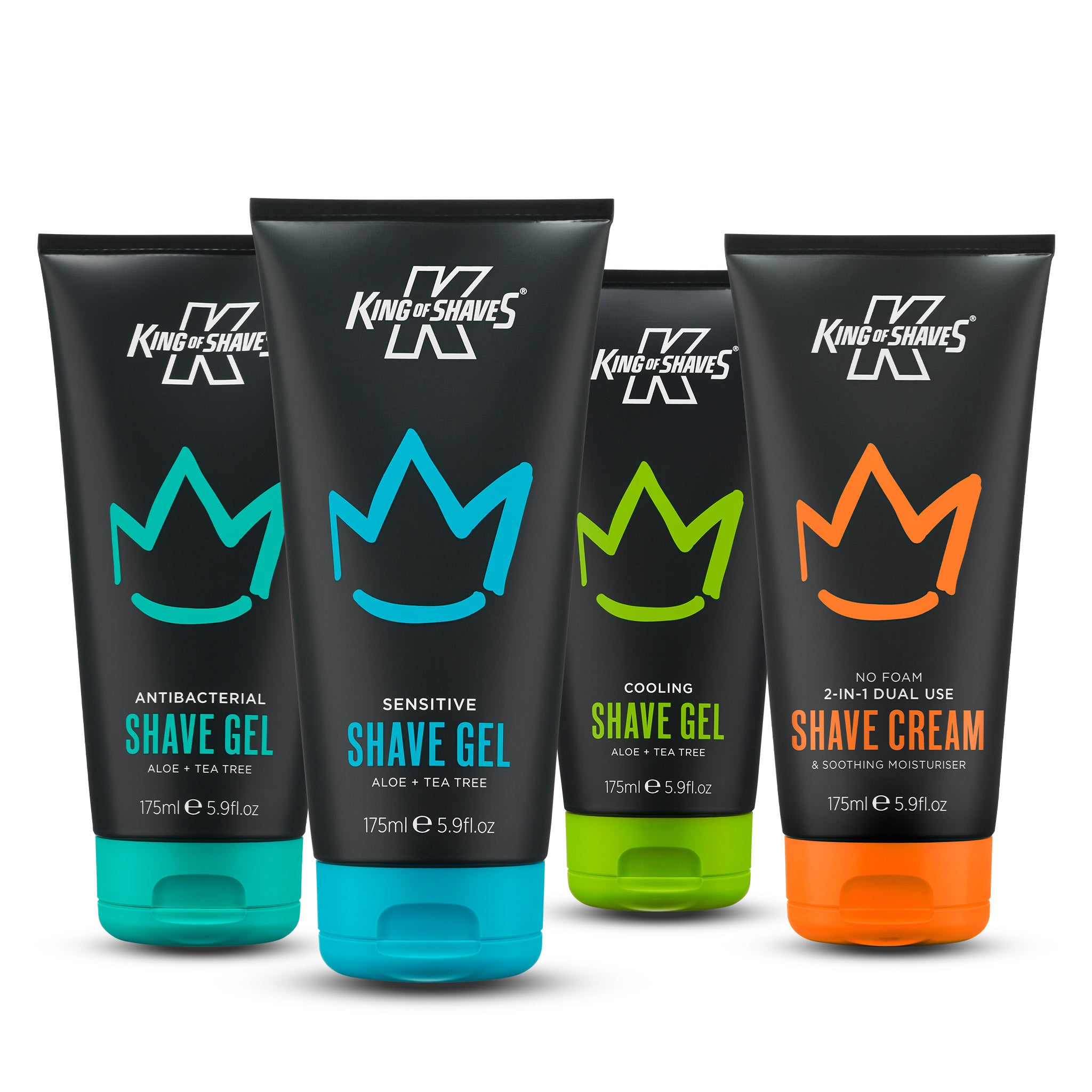 Shave Gels and 2-in-1 Shave Cream Mix Pack (175ml x 4)
